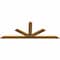 Ekena Millwork Saratoga Rough Sawn Timber Gable Bracket, Western Red Cedar, 108"W x 40"H x 2"D x 6"F, 9/12 Pitch GBW108X40X0206SAR00RWR - alternate 3
